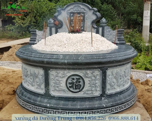 Mẫu mộ đá tròn 5